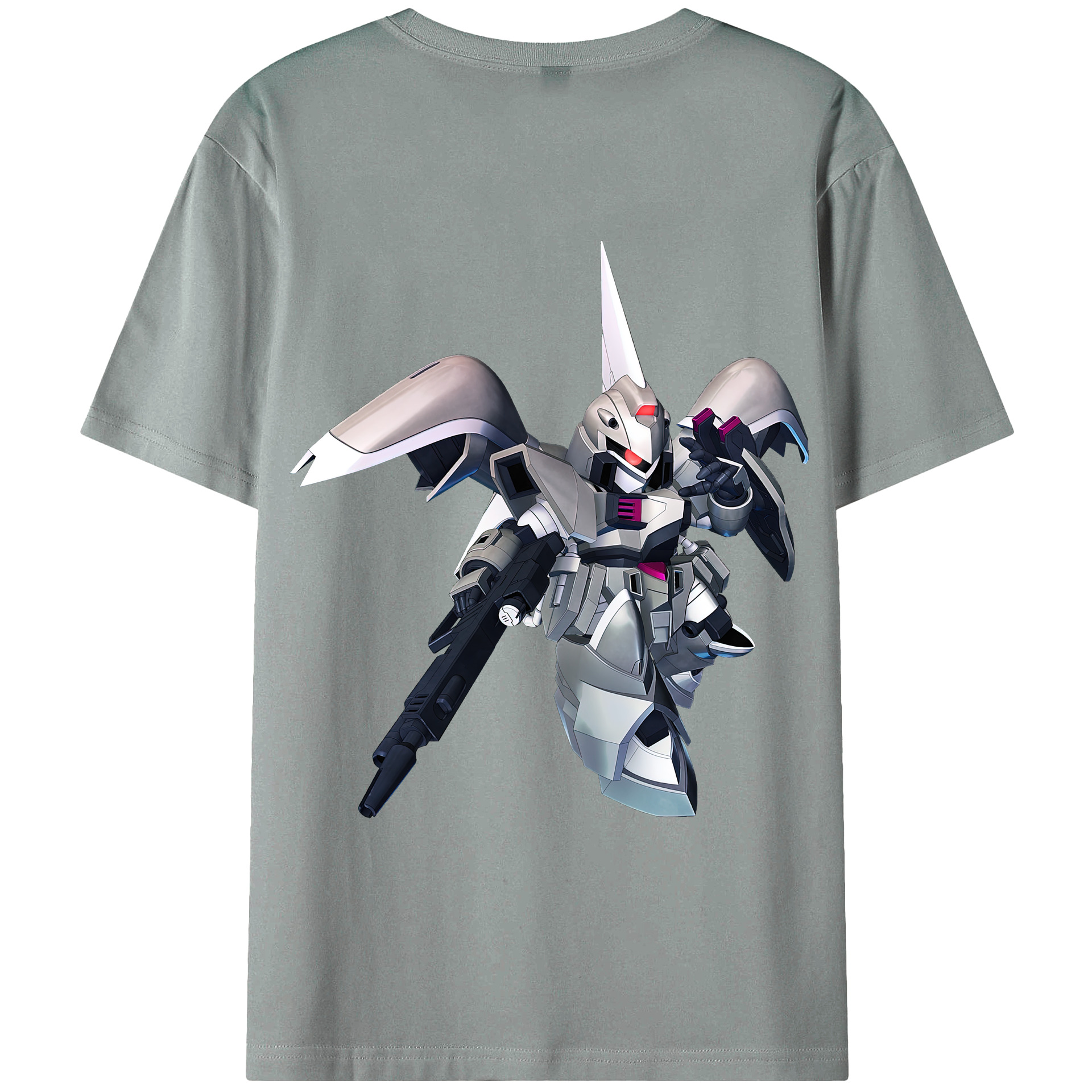 （画像用） 機動戦士ガンダム Mobile Suit Gundam 綿100％ メンズ半袖Tシャツ（バックプリント） 通気性